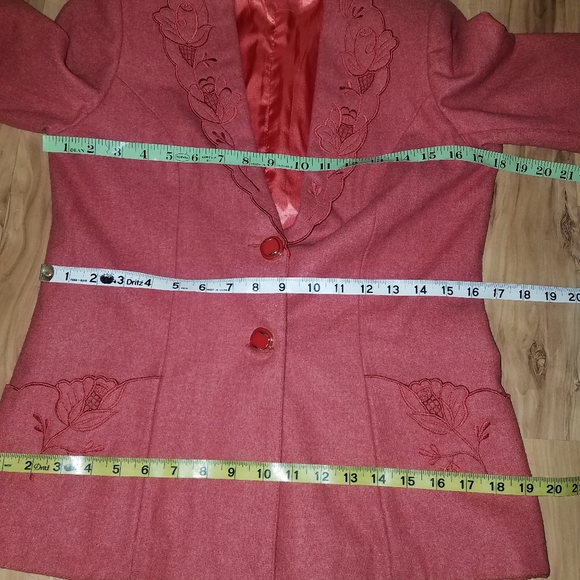 Vintage 80s German Style Alpine Blazer Medium - Picture 6 of 7